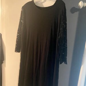 Black Lace J.Jill Dress size XL